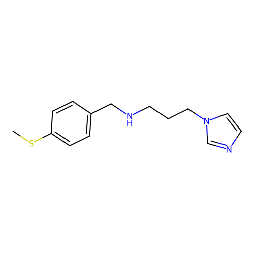 (3-Imidazol-1-yl-propyl)-(4-methylsulfanyl-benzyl)-amine structure