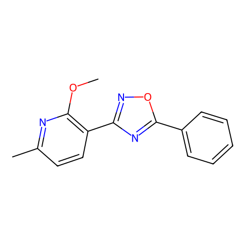 3-(2-Methoxy-6-methylpyridin-3-yl)-5-phenyl-1,2,4-oxadiazole structure