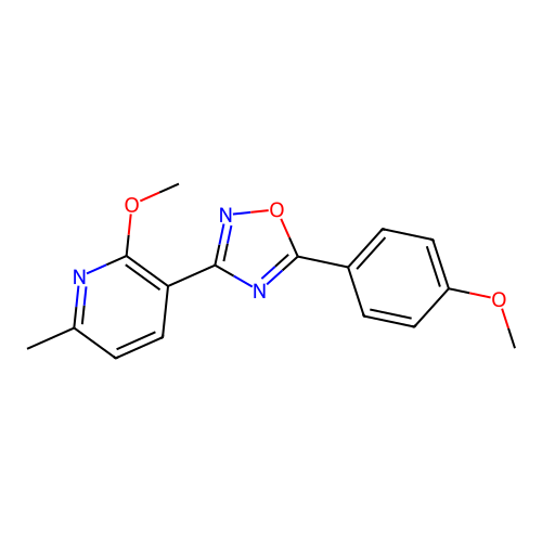 3-(2-Methoxy-6-methylpyridin-3-yl)-5-(4-methoxyphenyl)-1,2,4-oxadiazole structure