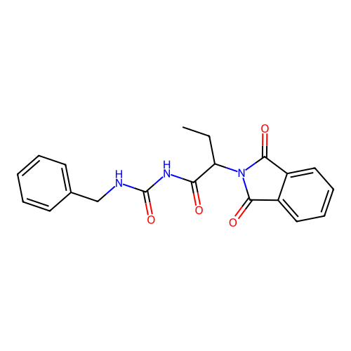 N-(benzylcarbamoyl)-2-(1,3-dioxo-1,3-dihydro-2H-isoindol-2-yl)butanamide structure