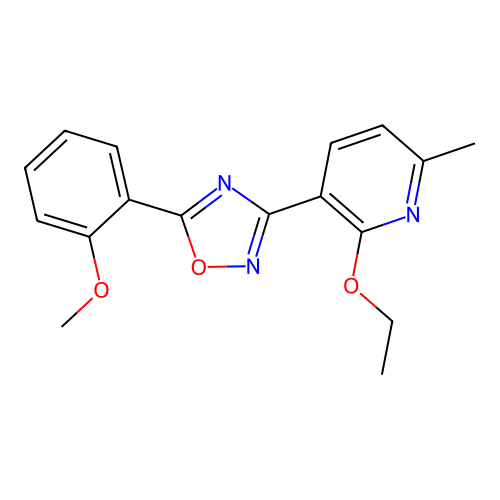 3-(2-Ethoxy-6-methylpyridin-3-yl)-5-(2-methoxyphenyl)-1,2,4-oxadiazole structure