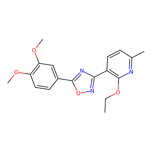 3-[5-(3,4-Dimethoxyphenyl)-1,2,4-oxadiazol-3-yl]-2-ethoxy-6-methylpyridine structure