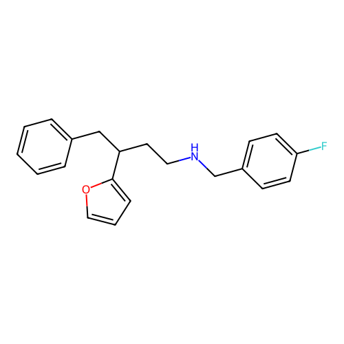 (4-Fluoro-benzyl)-(3-furan-2-yl-4-phenyl-butyl)-amine structure