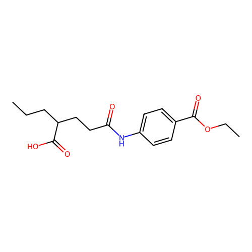 5-((4-(Ethoxycarbonyl)phenyl)amino)-5-oxo-2-propylpentanoic acid structure