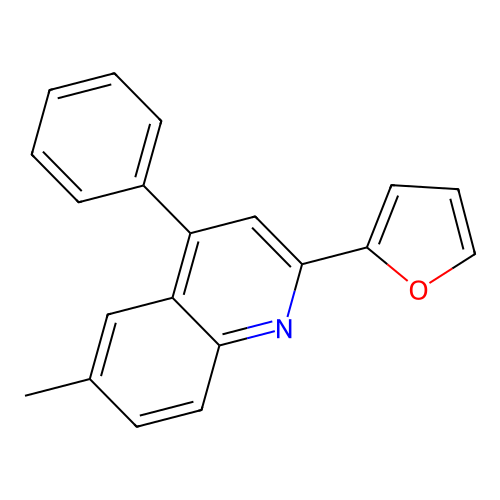 2-(Furan-2-yl)-6-methyl-4-phenylquinoline structure