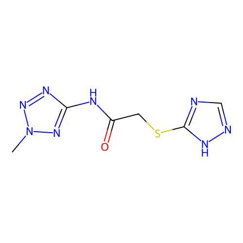 N-(2-Methyl-2H-tetrazol-5-yl)-2-(1H-[1,2,4]triazol-3-ylsulfanyl)-acetamide structure