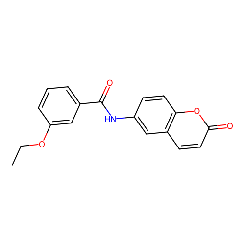 3-ethoxy-N-(2-oxo-2H-chromen-6-yl)benzamide structure