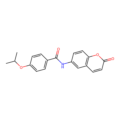 4-isopropoxy-N-(2-oxo-2H-chromen-6-yl)benzamide structure