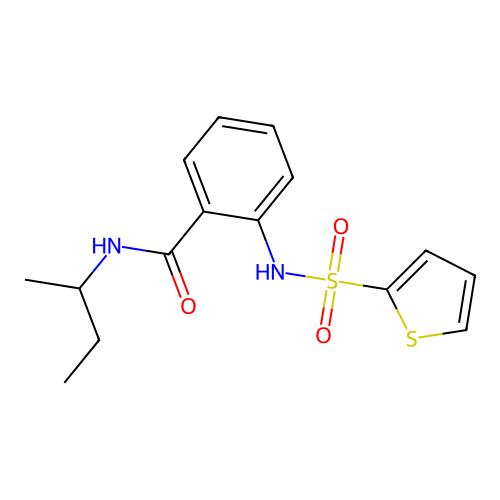 N-(butan-2-yl)-2-[(thiophen-2-ylsulfonyl)amino]benzamide structure