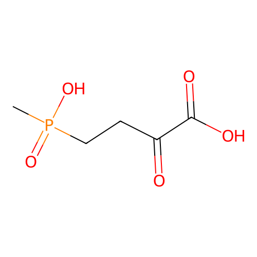 4-[Hydroxy(methyl)phosphoryl]-2-oxobutanoic acid structure