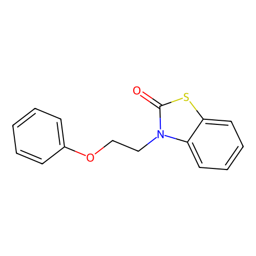 3-(2-Phenoxyethyl)-1,3-benzothiazol-2-one structure