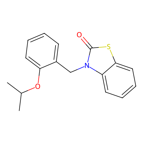 3-(2-isopropoxybenzyl)benzo[d]thiazol-2(3H)-one structure