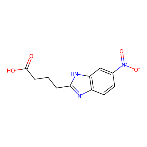 4-(5-Nitro-1H-benzoimidazol-2-yl)-butyric acid structure