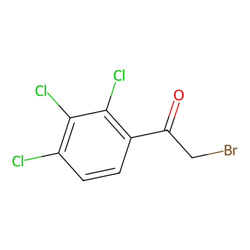 2-Bromo-1-(2,3,4-trichlorophenyl)ethanone structure