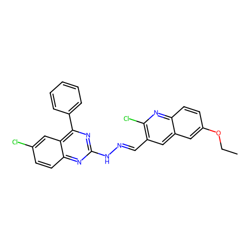 C26H19Cl2N5O structure