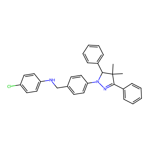 C30H28ClN3 structure