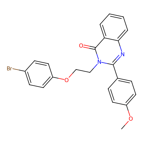3-(2-(4-bromophenoxy)ethyl)-2-(4-methoxyphenyl)quinazolin-4(3H)-one structure