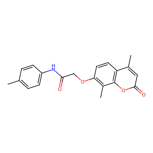 2-[(4,8-dimethyl-2-oxo-2H-chromen-7-yl)oxy]-N-(4-methylphenyl)acetamide structure