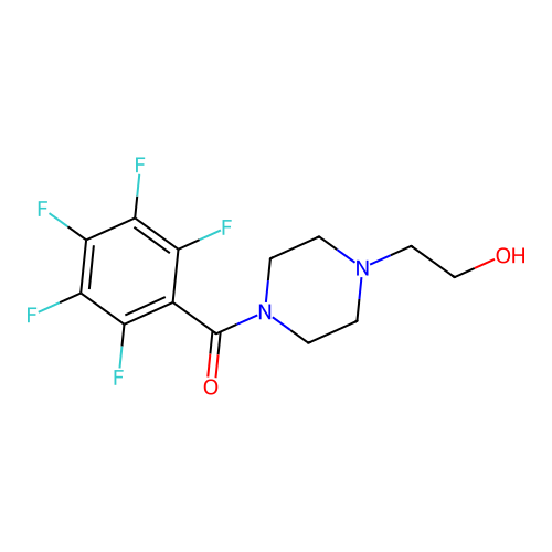 [4-(2-Hydroxyethyl)piperazin-1-yl]-(2,3,4,5,6-pentafluorophenyl)methanone structure