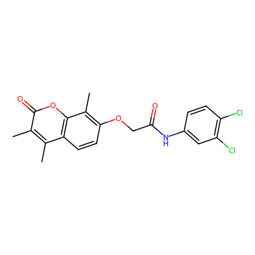 N-(3,4-dichlorophenyl)-2-((3,4,8-trimethyl-2-oxo-2H-chromen-7-yl)oxy)acetamide structure