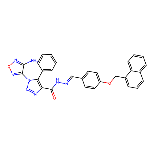 C29H22N8O3 structure