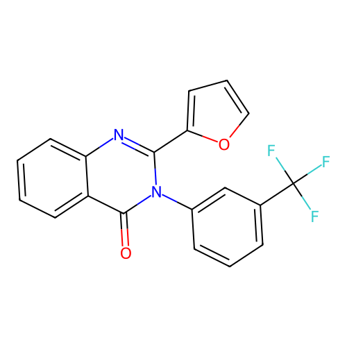 2-(furan-2-yl)-3-(3-(trifluoromethyl)phenyl)quinazolin-4(3H)-one structure