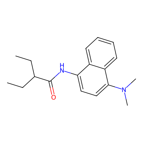 N-[4-(dimethylamino)naphthalen-1-yl]-2-ethylbutanamide structure