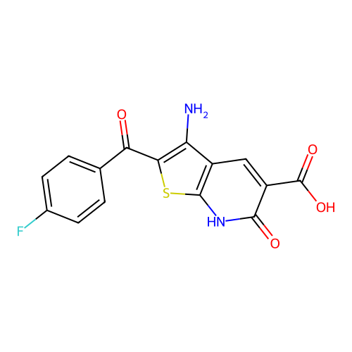 3-Amino-2-(4-fluorobenzoyl)-6-oxo-6,7-dihydrothieno[2,3-b]pyridine-5-carboxylic Acid structure