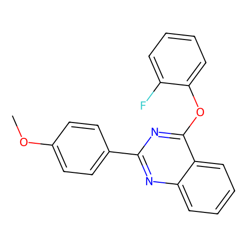 4-(2-Fluorophenoxy)-2-(4-methoxyphenyl)quinazoline structure