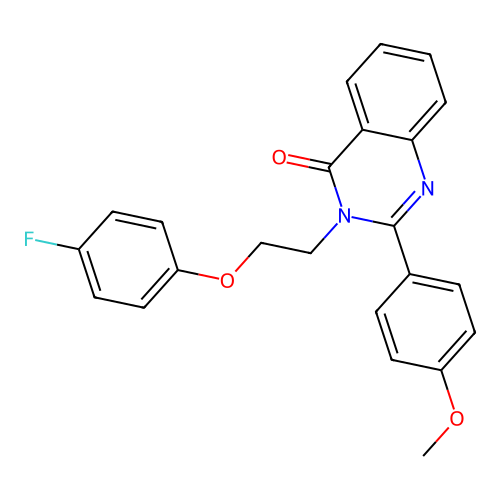 3-(2-(4-fluorophenoxy)ethyl)-2-(4-methoxyphenyl)quinazolin-4(3H)-one structure