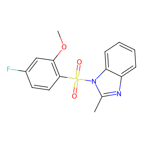 1-(4-Fluoro-2-methoxy-benzenesulfonyl)-2-methyl-1H-benzoimidazole structure