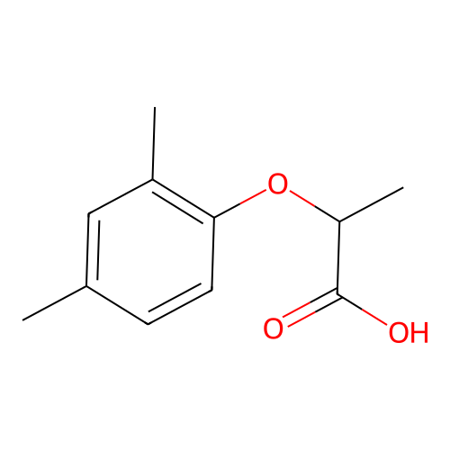 2-(2,4-Dimethylphenoxy)propanoic acid structure