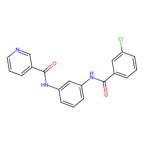 N-[3-(3-Chloro-benzoylamino)-phenyl]-nicotinamide structure