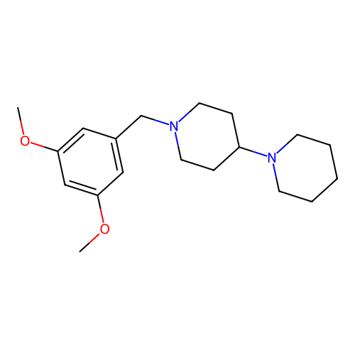 1'-[(3,5-Dimethoxyphenyl)methyl]-1,4'-bipiperidine structure