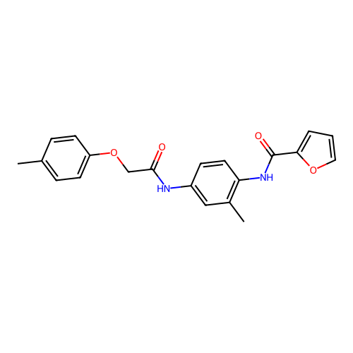 N-(2-methyl-4-{[(4-methylphenoxy)acetyl]amino}phenyl)-2-furamide structure
