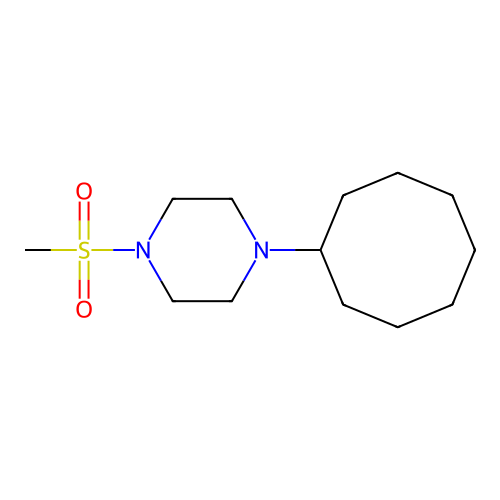 1-Cyclooctyl-4-(methylsulfonyl)piperazine structure