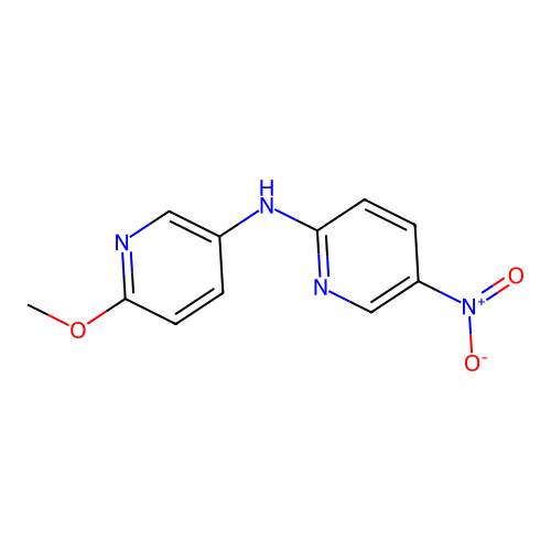 N-(6-methoxypyridin-3-yl)-5-nitropyridin-2-amine structure
