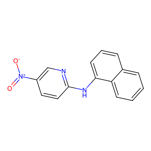 N-(naphthalen-1-yl)-5-nitropyridin-2-amine structure