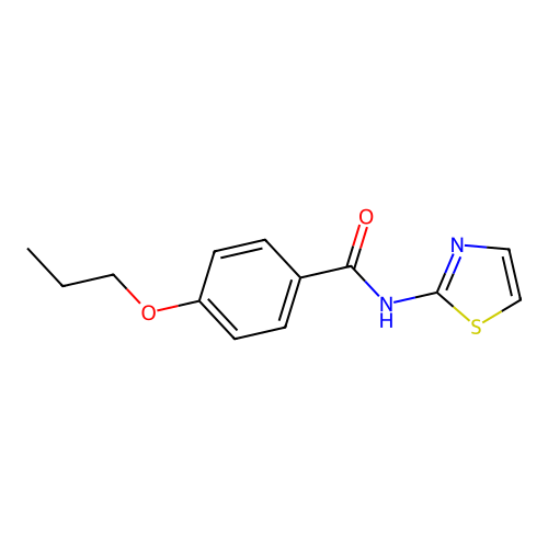 4-propoxy-N-(1,3-thiazol-2-yl)benzamide structure