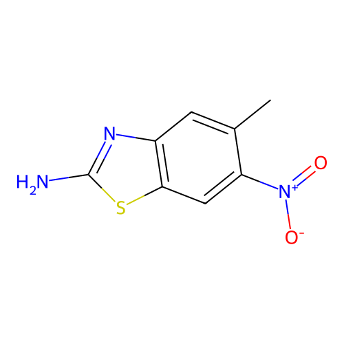 5-Methyl-6-nitro-benzothiazol-2-ylamine structure