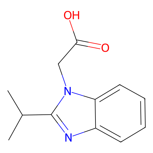 (2-Isopropyl-1h-benzimidazol-1-yl)acetic acid structure