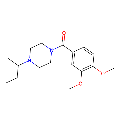 [4-(Butan-2-yl)piperazin-1-yl](3,4-dimethoxyphenyl)methanone structure