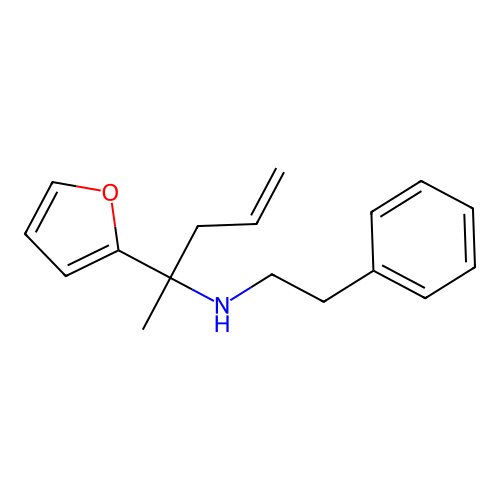 (1-Furan-2-yl-1-methyl-but-3-enyl)-phenethyl-amine structure