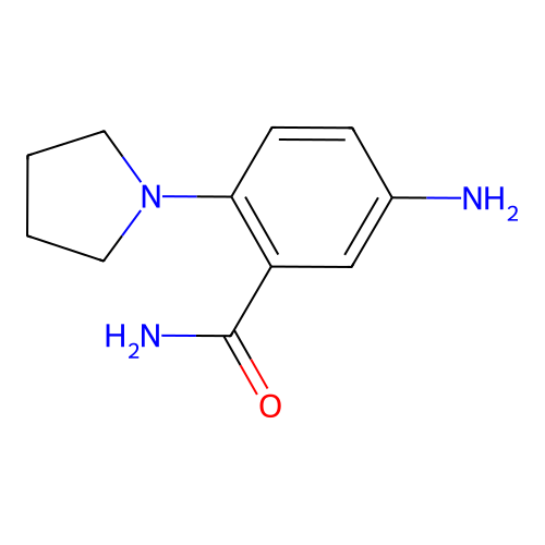 5-Amino-2-pyrrolidin-1-yl-benzamide structure