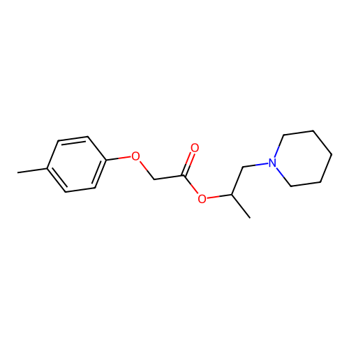 1-(Piperidin-1-yl)propan-2-yl (4-methylphenoxy)acetate structure