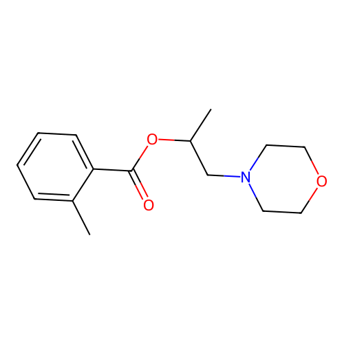 1-Morpholin-4-ylpropan-2-yl 2-methylbenzoate structure