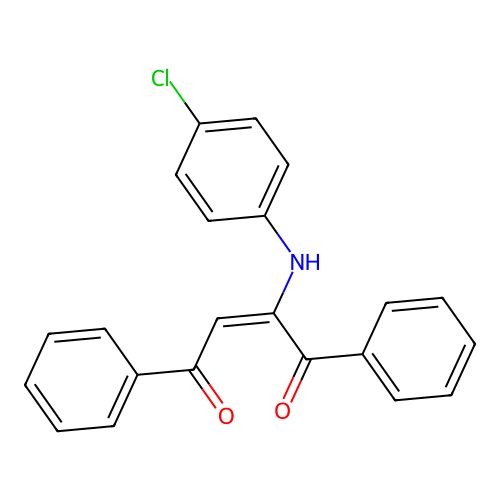 2-(4-Chloroanilino)-1,4-diphenylbut-2-ene-1,4-dione structure