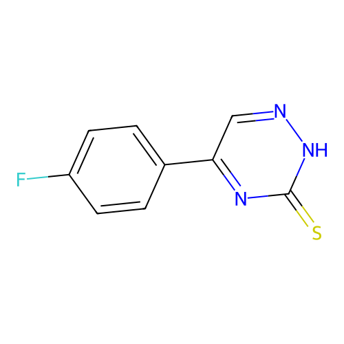 1,2,4-Triazine-3(2H)-thione, 5-(4-fluorophenyl)- structure
