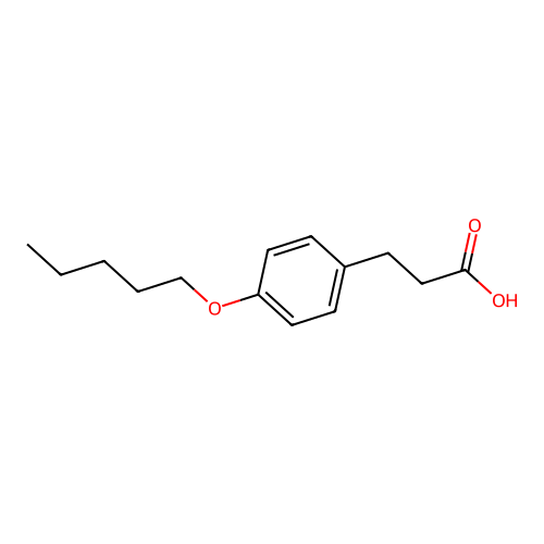 3-(4-pentoxyphenyl)propanoic Acid structure