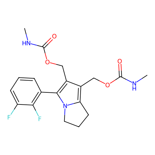[3-(2,3-difluorophenyl)-2-(methylcarbamoyloxymethyl)-6,7-dih structure